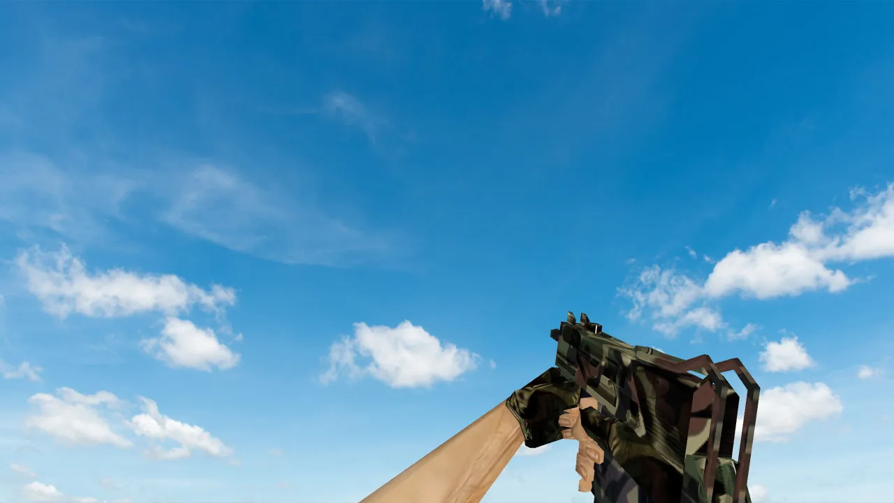 Скриншот  Пак моделей оружия «Полный пак камуфляж оружия» для CS 1.6: v_, p_, w_ модели, звуки, анимация осмотра