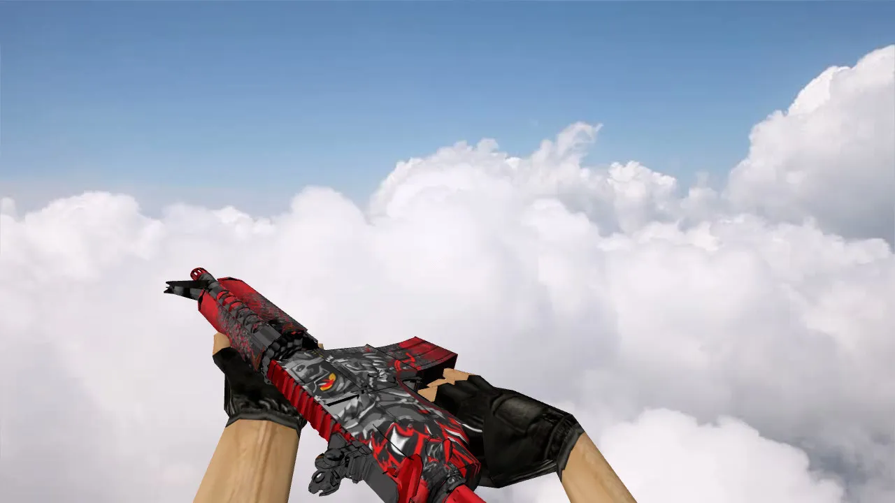 Скриншот Модель M4A4 Tokolosi v_ модели, p_ модели, w_ модели для CS 1.6: звуки, анимация осмотра и текстуры