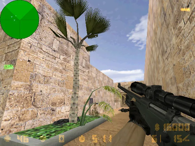 Скриншот  de_dust32 для CS 1.6: баланс сторон, точки, .nav, оптимизация wpoly/epoly и советы по настройке