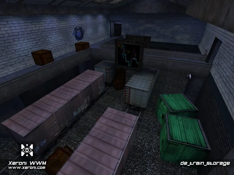 Скриншот Карта de_train_storage для CS 1.6 - Тактический геймплей и баланс