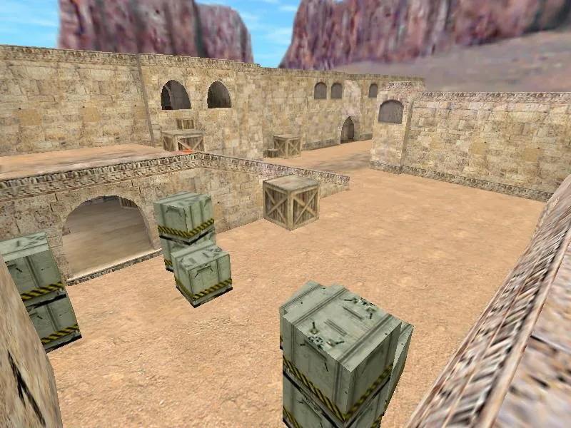 Скриншот  Карта awp_dust для CS 1.6: точки под AWP, баланс сторон, оптимизация и .nav для ботов