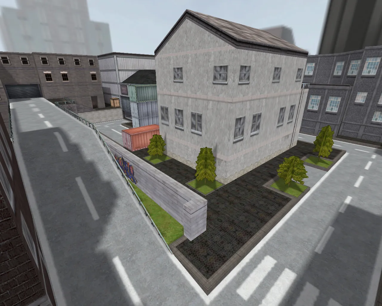 Скриншот  Карта cs_assault23b для CS 1.6: баланс сторон, точки, тактика, .nav для ботов и оптимизация