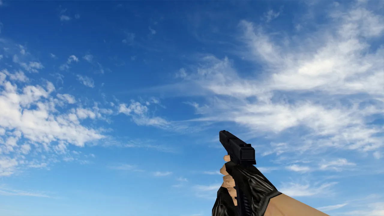 Скриншот  Пак моделей оружия «Сглаженные стандартные модели» для CS 1.6: v_, p_, w_ модели, звуки, анимация осмотра и качество текстур