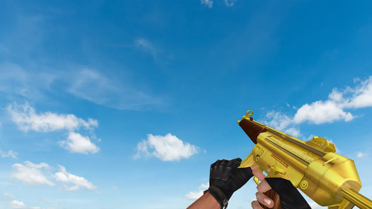 Скриншот Модель «CSO MP5 Gold Edition» для CS 1.6