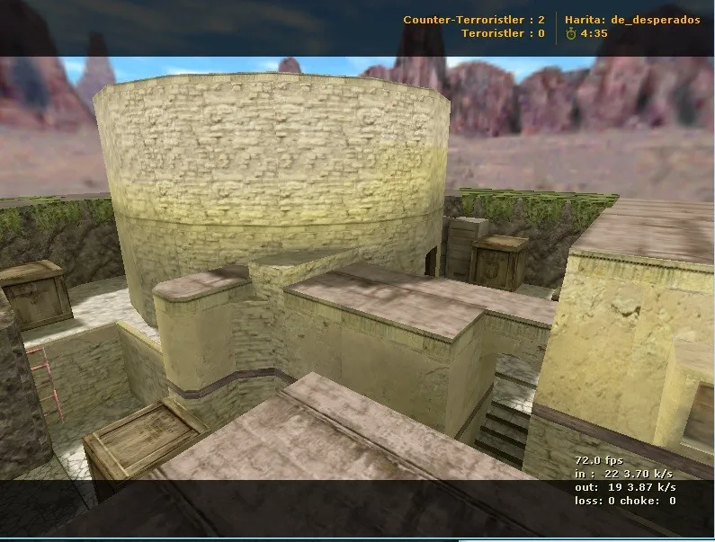 Скриншот  de_desperados карта для CS 1.6: обзор точек, тактика за Т и КТ, .nav для ботов, оптимизация wpoly/epoly