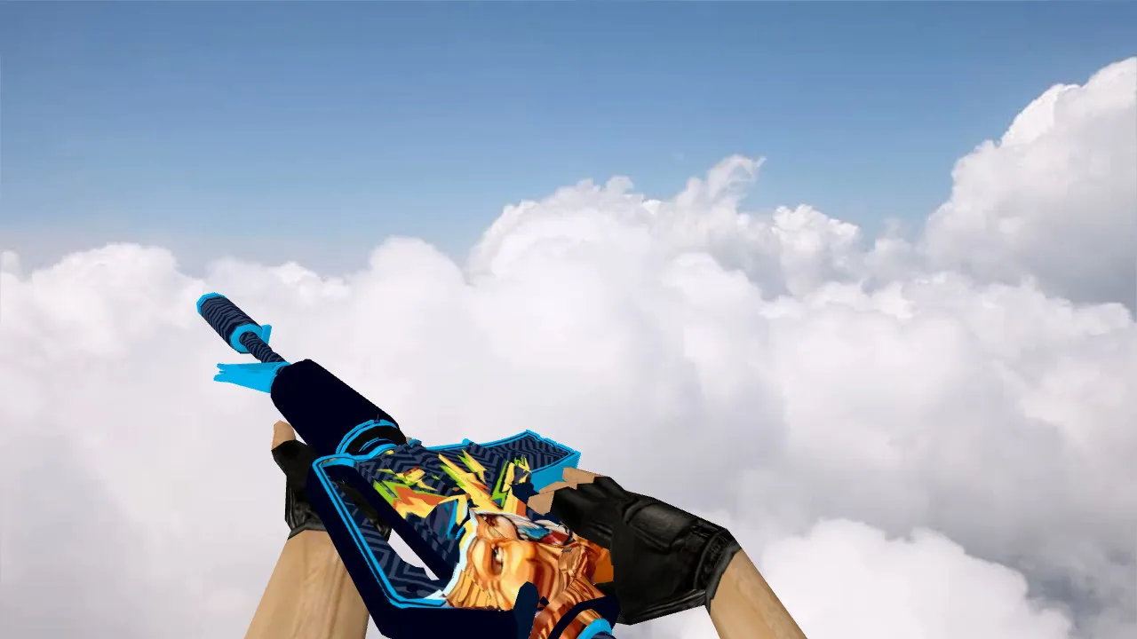 Скриншот Модель M4A1 Lionheart v_ / p_ / w_ для CS 1.6: звуки, анимация осмотра, качество текстур