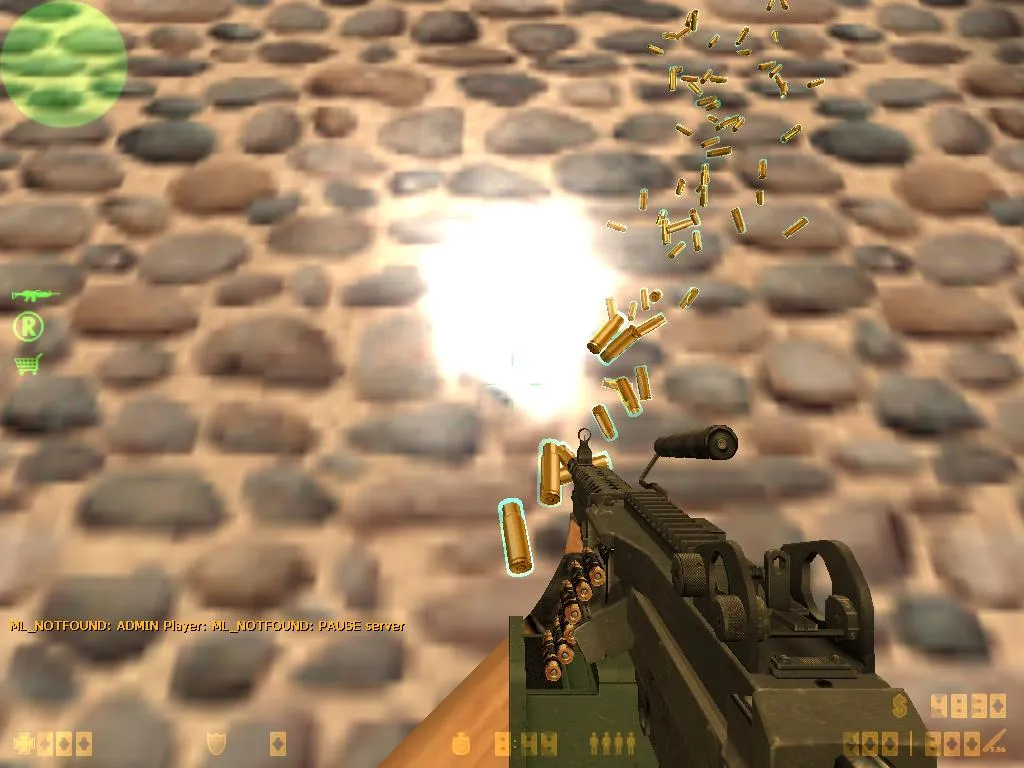 Скриншот  Модель гильз «Glowing Shells» для CS 1.6: v_ и p_ модели, звуки, анимация осмотра, текстуры