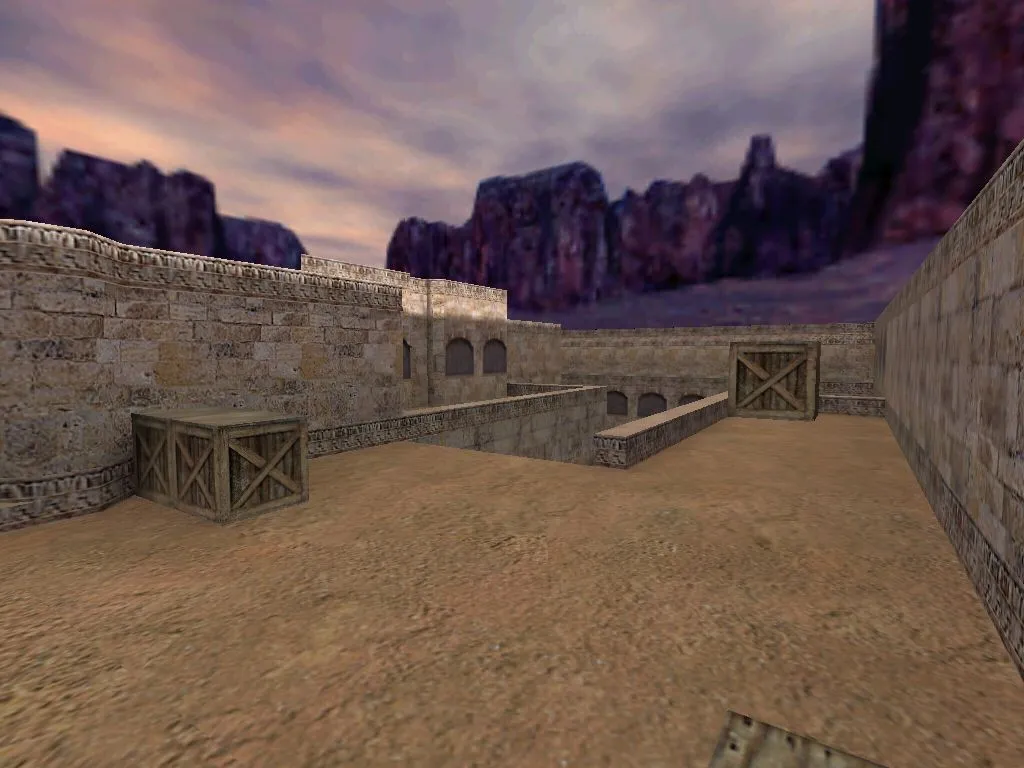 Скриншот  de_arabia2 для CS 1.6: тактики за CT/T, точки на пленте, .nav и оптимизация карты