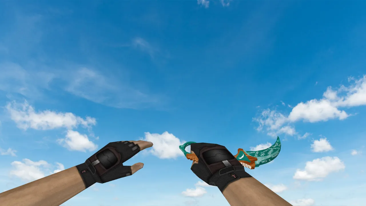 Скриншот Модель «Karambit Chalk» для CS 1.6: v_ и p_ модели, звук, анимация осмотра и текстуры