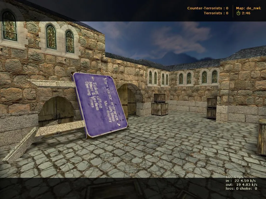 Скриншот  Карта de_nwk для CS 1.6: Тактика и Оптимизация