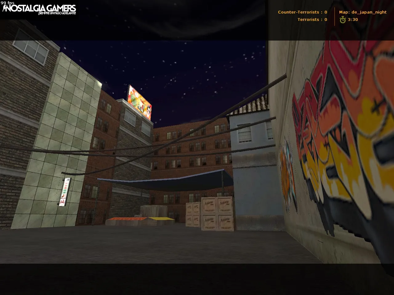 Скриншот Карта de_japan_night для CS 1.6 - Тактические особенности и баланс