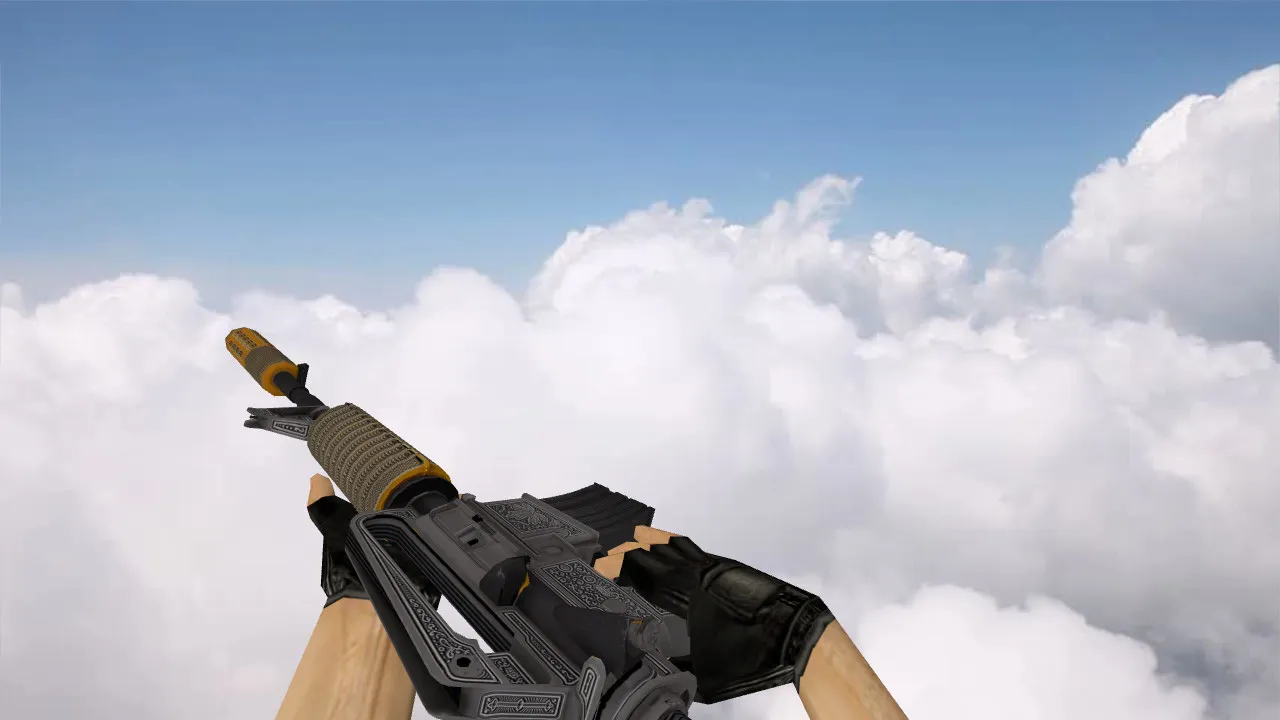 Скриншот Модель M4A1 «Privy Councillor» v_model для CS 1.6: звуки, анимация осмотра, качество текстур