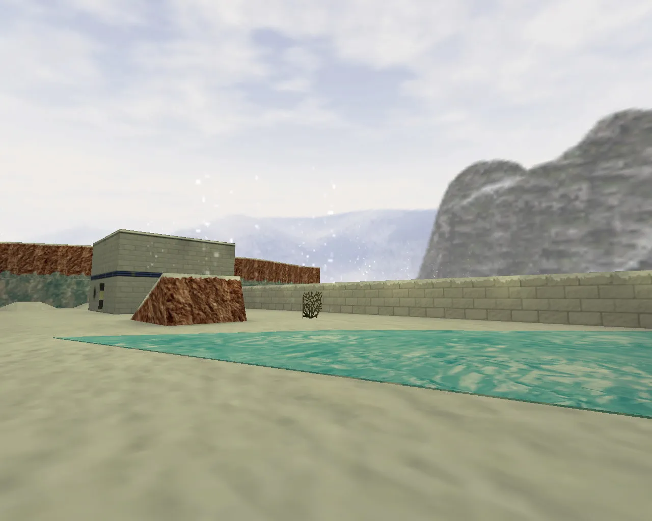 Скриншот  Карта de_snowtown для CS 1.6: Тактический анализ и особенности