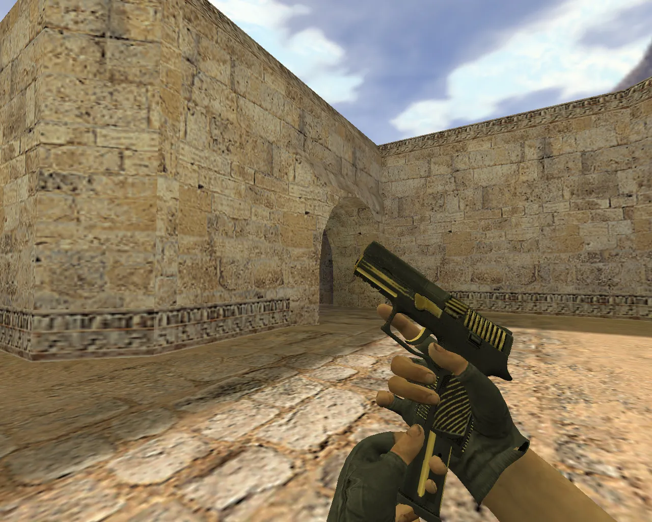 Скриншот Модель P250 Золотой для CS 1.6 - Качественные текстуры и звуки