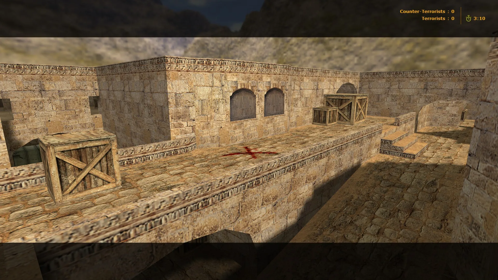 Скриншот  Карта 828_dust для CS 1.6: de_dust2 стиль, точки, .nav для ботов, оптимизация wpoly/epoly