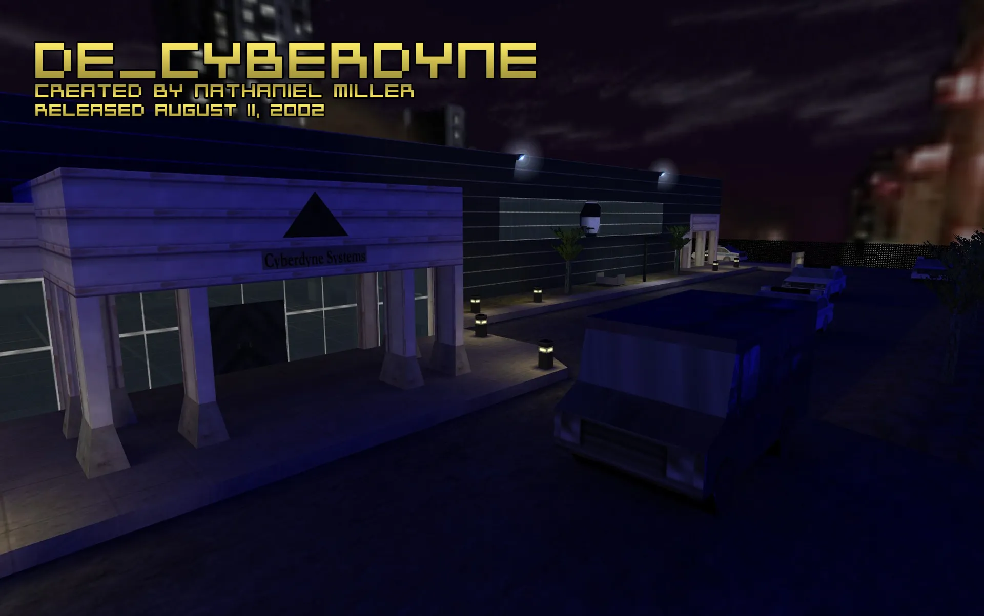 Скриншот  de_cyberdyne CS 1.6: тактика, точки, bots .nav, оптимизация wpoly/epoly