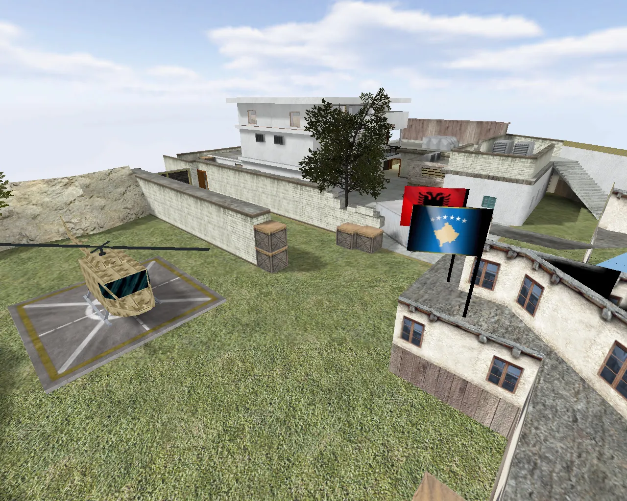 Скриншот  Карта fy_osama_house для CS 1.6: точки, маршруты, .nav для ботов, оптимизация и баланс