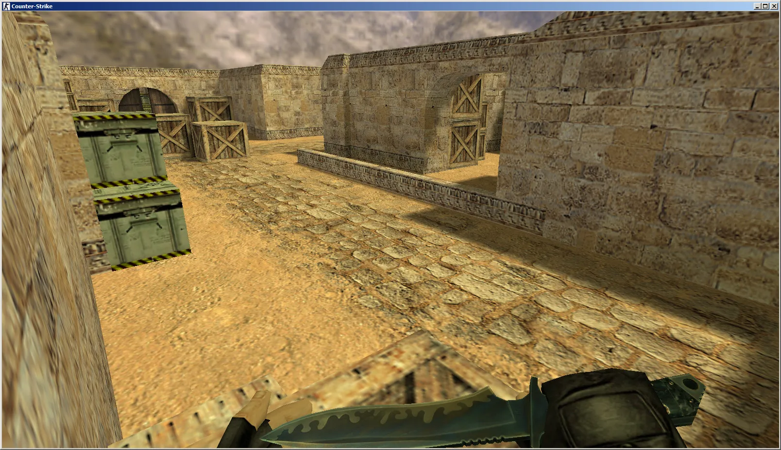 Скриншот  de_dust_bnd для CS 1.6: карта, точки для Т и КТ, bnd-стиль, .nav и оптимизация wpoly/epoly