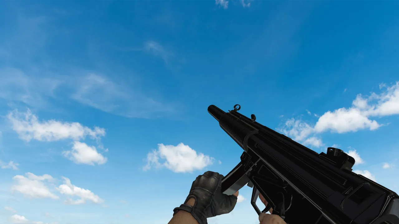 Скриншот Модель MP5-SD Chrome для CS 1.6: качественные текстуры и звук