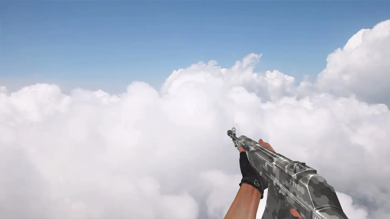 Скриншот Модель v_ak47 «AN-94 Digital» для CS 1.6: p_ak47, w_ak47, звуки, анимация и текстуры