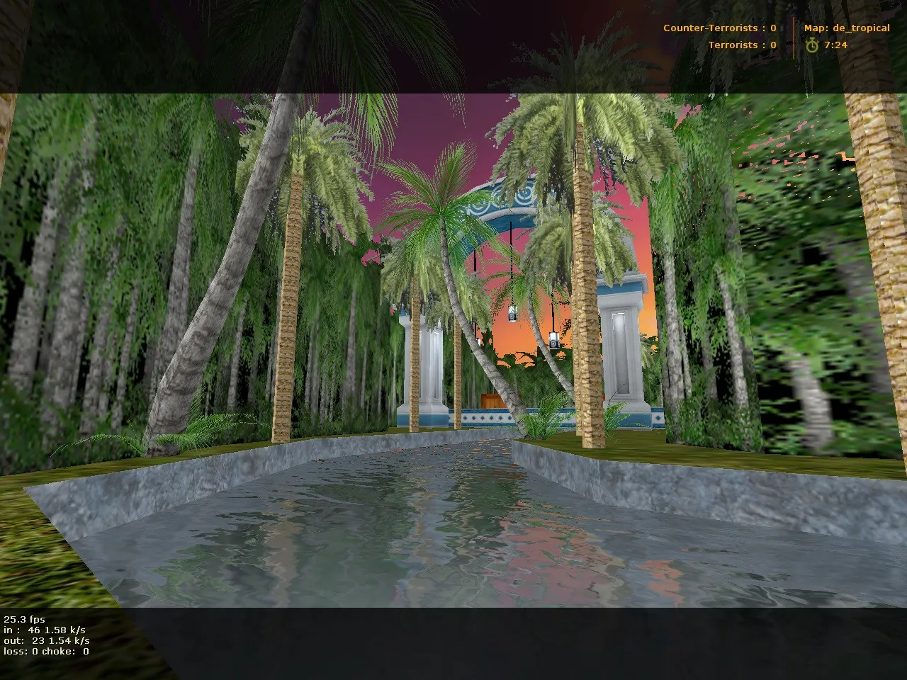 Скриншот  Карта de_tropical для CS 1.6: Тактика и особенности