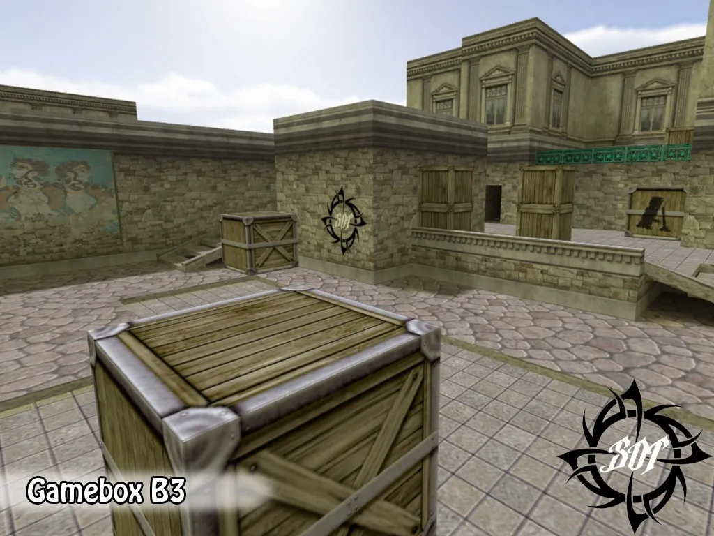 Скриншот  de_gamebox_b3 для CS 1.6: обзор карты, точки, тактики CT/T, оптимизация и советы по установке