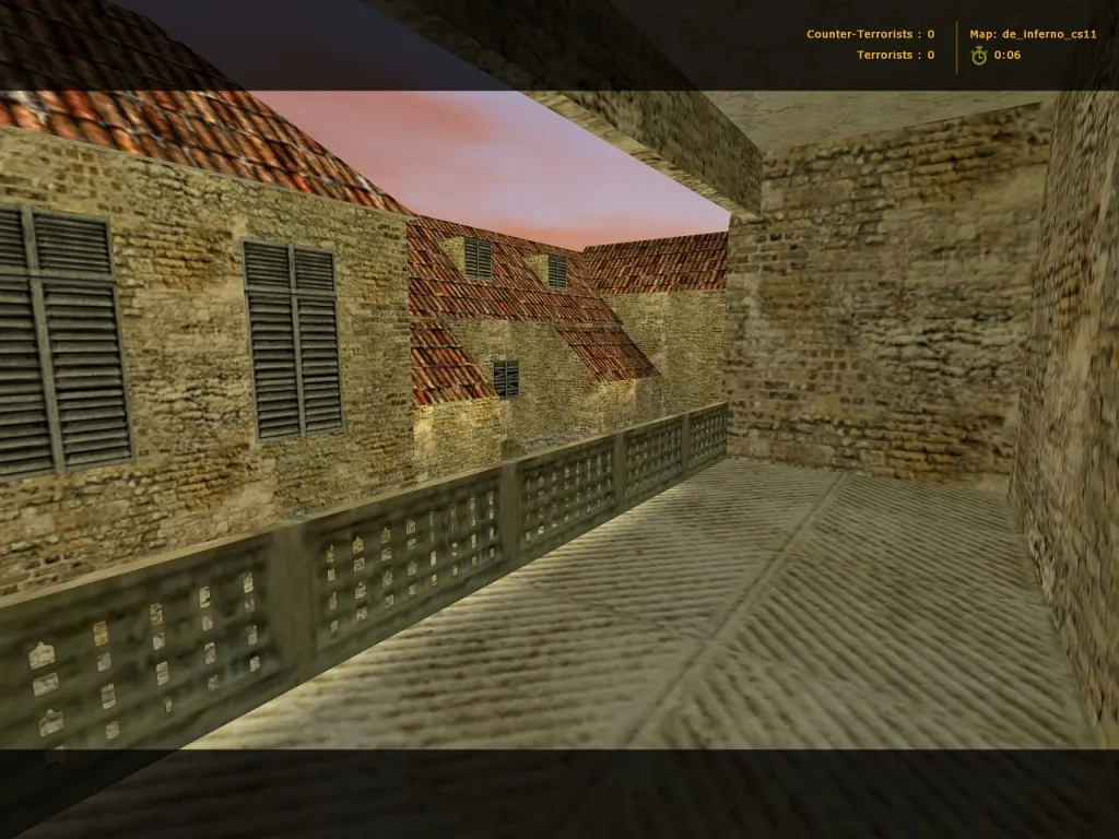 Скриншот  Карта de_inferno_cs11 для CS 1.6: Тактики и особенности