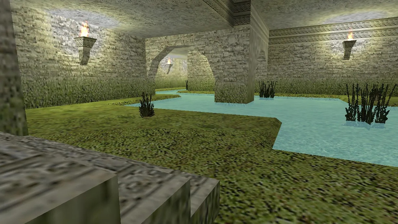 Скриншот  de_aztec_ruins — DE карта для CS 1.6: точки, боты (.nav), оптимизация wpoly/epoly, баланс сторон