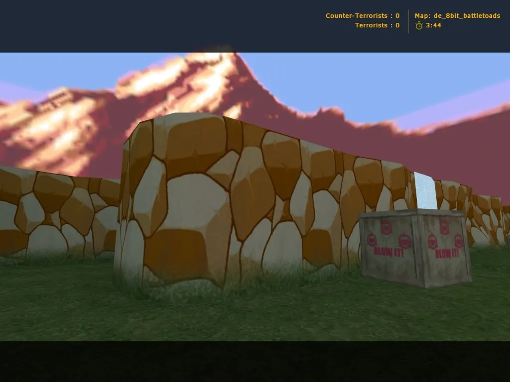 Скриншот de_8bit_battletoads для CS 1.6: тактика, точки, оптимизация и запуск карты