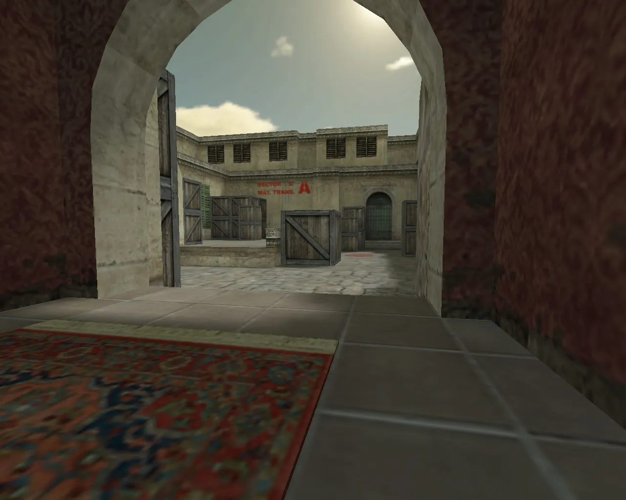 Скриншот  Карта de_transit для CS 1.6 – тактика и особенности