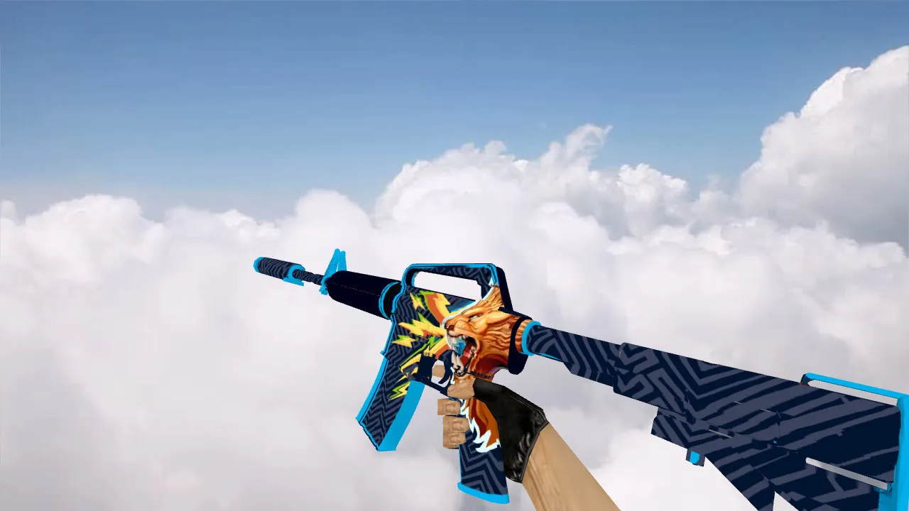 Скриншот Модель M4A1 Lionheart v_ / p_ / w_ для CS 1.6: звуки, анимация осмотра, качество текстур