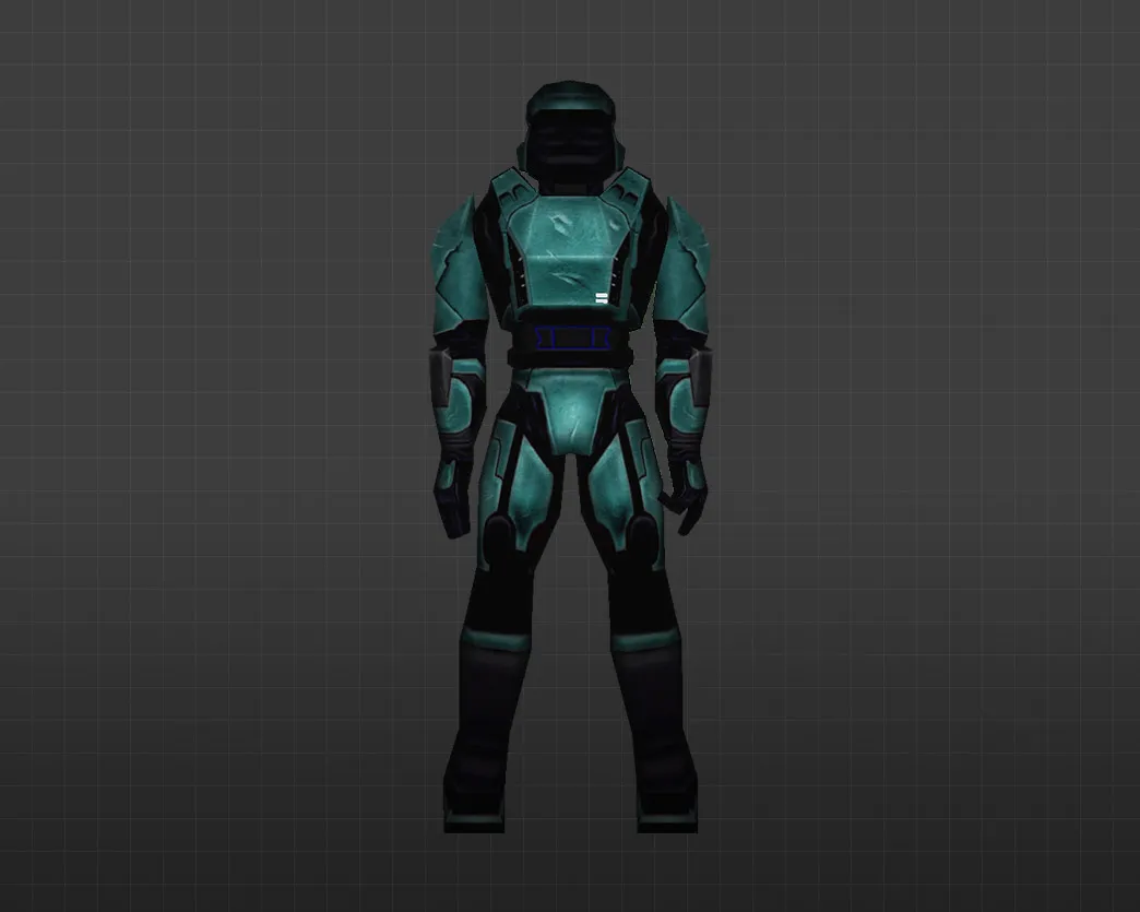 Скриншот Модель «Мастер Чиф Лазурный» для CS 1.6 - Уникальный скин для игроков