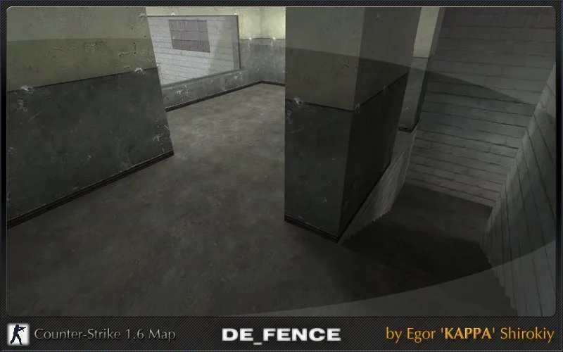 Скриншот  de_fence_rc1 — карта для CS 1.6: точки под контроль, маршруты, .nav для ботов и оптимизация