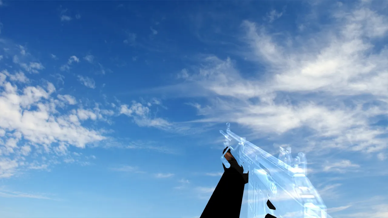 Скриншот  Пак прозрачных моделей оружия v_ п_ w_ для CS 1.6: звуки, анимация осмотра, качество текстур