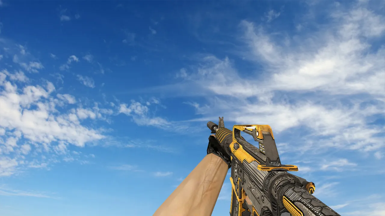 Скриншот Модель M4A1 Stinger v_m4a1p, p_m4a1p, w_m4a1 для CS 1.6: звуки, анимации осмотра и текстуры