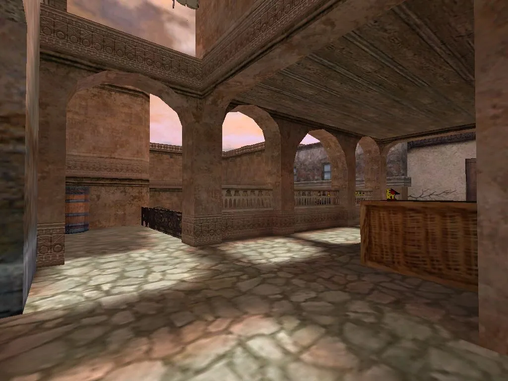 Скриншот  Карта de_kassai для CS 1.6 - Тактическая карта для командной игры