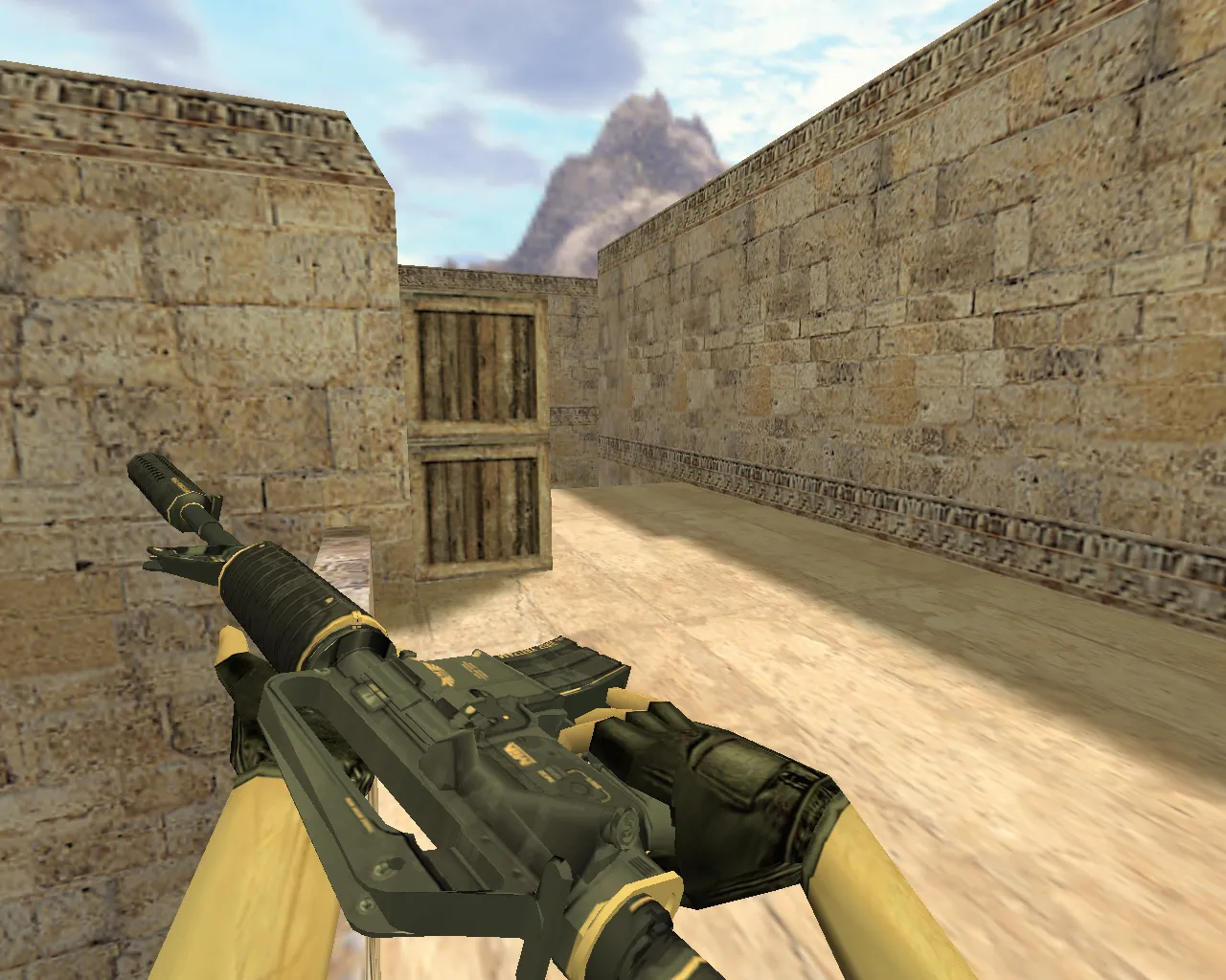 Скриншот Модель v_m4a1 «М4А1 Элитное снаряжение» для CS 1.6: p_ и w_ модели, анимация осмотра, звуки и качество текстур