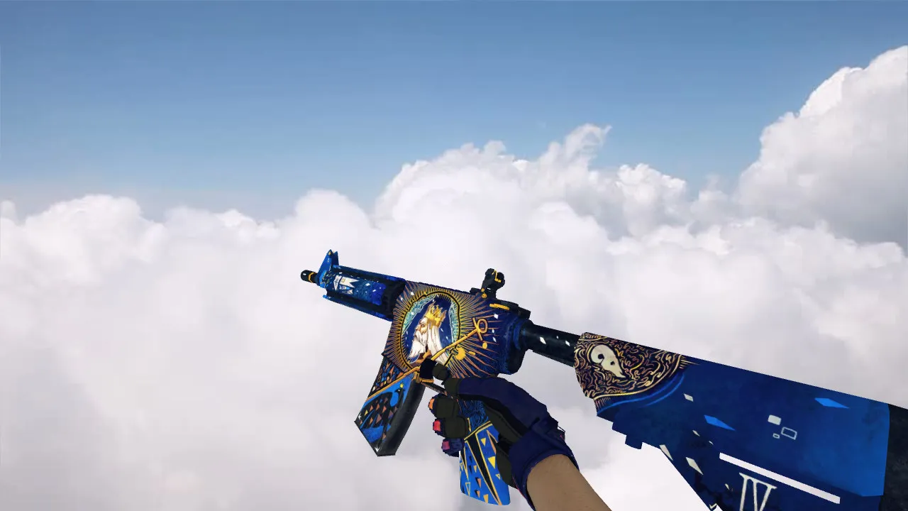 Скриншот М4А1 в стиле «Император»: v_m4a4, p_m4a4, w_m4a4, звуки и анимации осмотра для CS 1.6