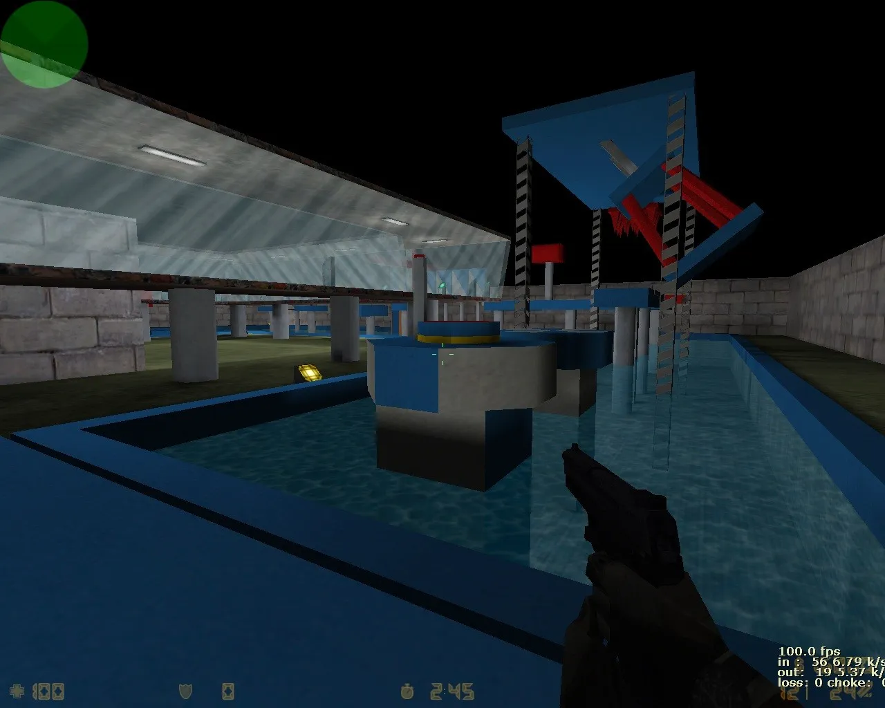 Скриншот  deathrun_total_wipeout для CS 1.6: тактика, точки, .nav, оптимизация и настройка ботов