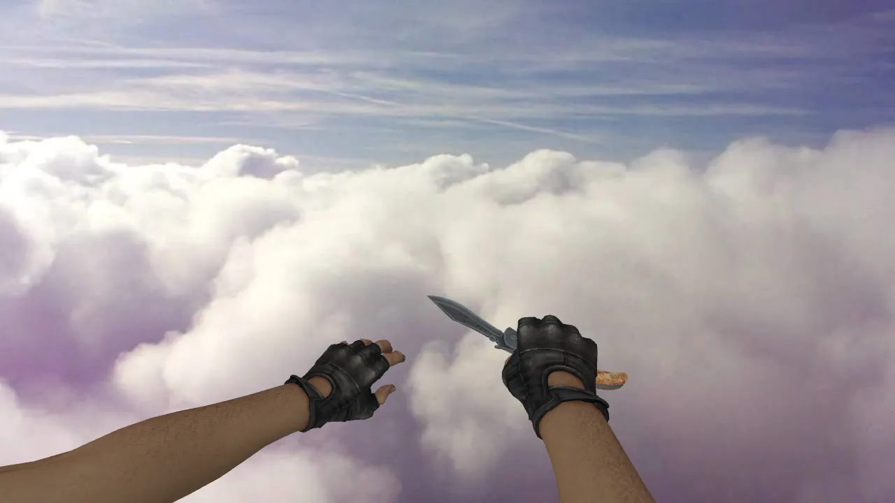 Скриншот Модель CSGO Navaja Knife Vanilla v_ для CS 1.6: нож для сервера, звуки, анимация осмотра, текстуры и настройка