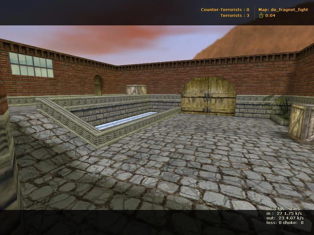 Скриншот  Карта de_fragnet_fight для CS 1.6: тактики, точки, .nav для ботов и оптимизация