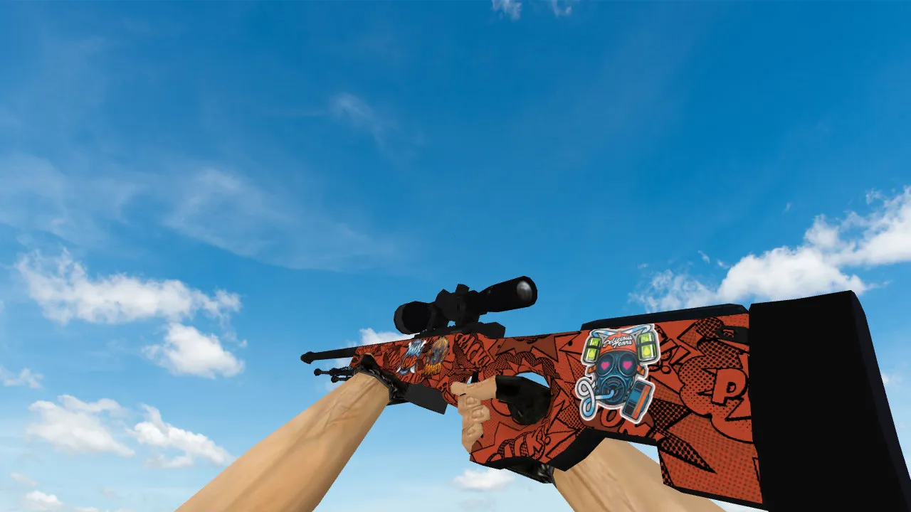 Скриншот Модель «AWP «БАХ» с наклейками» для CS 1.6