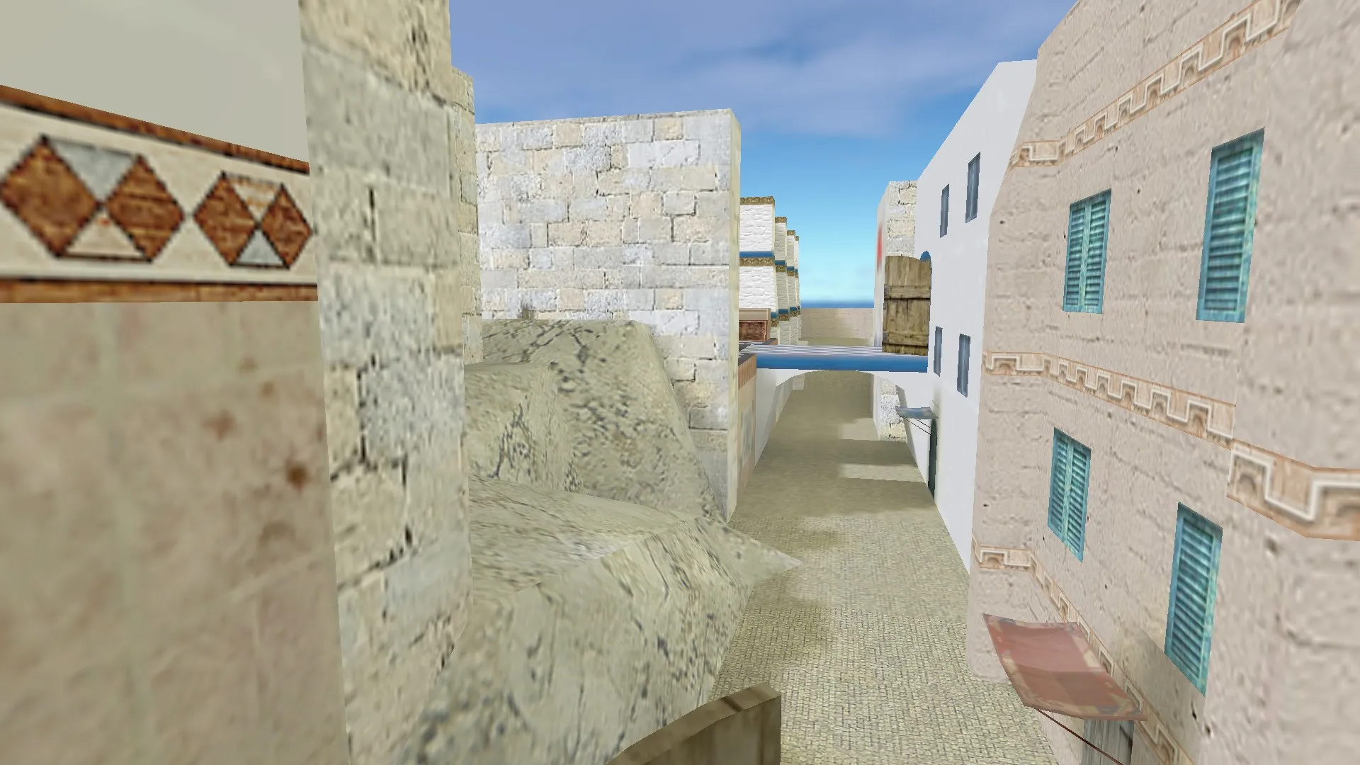 Скриншот Карта «de_sunny» для CS 1.6 - Тактические особенности и оптимизация