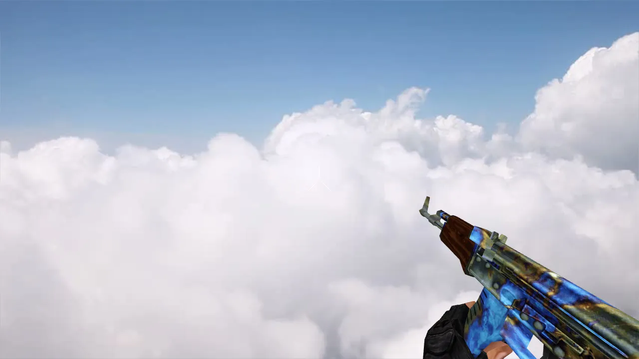 Скриншот Default AK-47 Case Hardened model v_ p_ w_ для CS 1.6: звуки, анимация осмотра, текстуры, установка