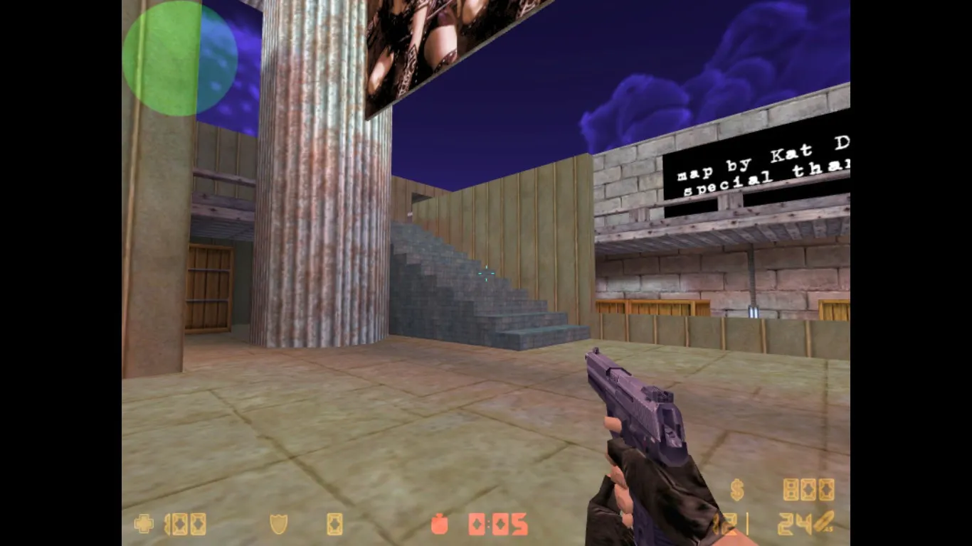 Скриншот  Карта «de_beernbewbz» для CS 1.6: тактика за CT и T, точки, .nav, оптимизация wpoly/epoly