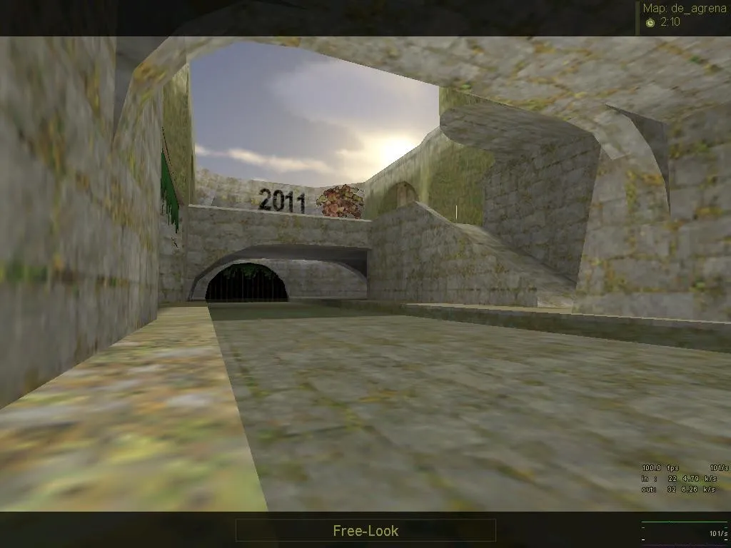 Скриншот Карта de_agrena для CS 1.6: баланс сторон, точки, .nav для ботов, оптимизация wpoly/epoly