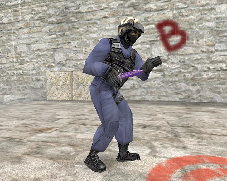 Скриншот Штык-нож М9 «Лазерный резак» + «Спортивные перчатки | Ящик Пандоры» для CS 1.6: v_, p_, w_ модели, звуки и анимации