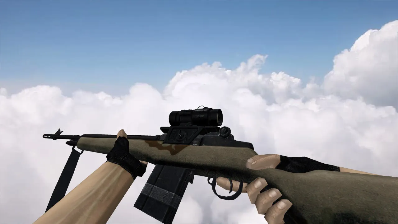 Скриншот Модель «M14 Riffle» для CS 1.6 - Оптимизированная версия