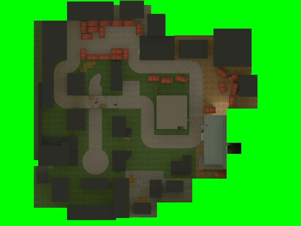 Скриншот  de_dirt карта для CS 1.6: баланс сторон, точки, .nav для ботов и оптимизация wpoly/epoly