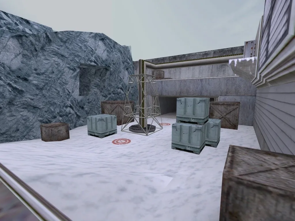 Скриншот  Карта de_blackcold для CS 1.6: точки, баланс сторон, .nav для ботов и оптимизация